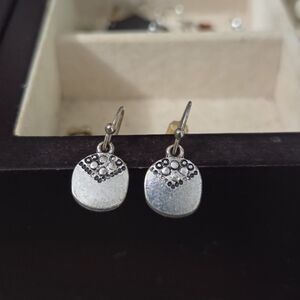 American Eagle Outfitters Silver and Black Earrings